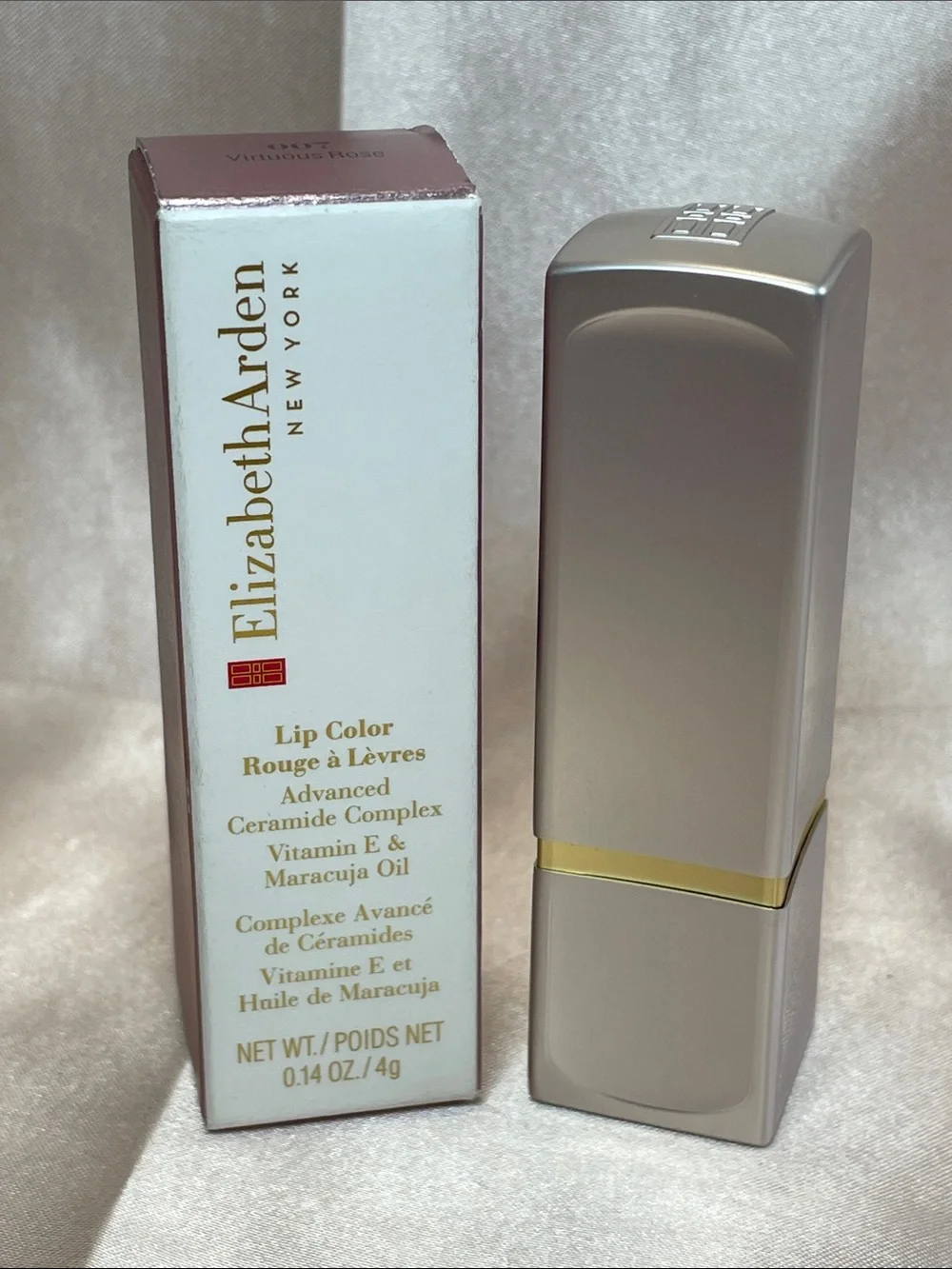 Elizabeth Arden Lip Color Lipstick in 007 Virtuous Rose - NIB